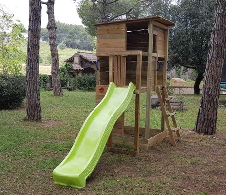 Parque Infantil Taga L con Escalada y Columpio Doble